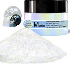 Matio Interference Mica Powder, 1.06oz/ 30g Ghost Sapphire Chrome Powder, Pearlescent Effect Color Shift Pigment for Epoxy Resin, Makeup Shimmer, Nail Polish,Soap Dye,Candle Making,Paint,Slime