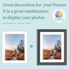 MBC Mat Board Center, 5 Pack 11X14 for 9X12 White Picture Mats Frame Mattes, Bevel Cut, Acid Free, 4-Ply Thickness