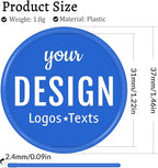 200-1000 Personalized Plastic Poker Chips,Double Sided Full Color Print,Custom Your Own Logo, Text and Image for Bar Drink Tokens,Promotonal Events,Business Cards,Party Games,15 Colors