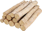 12-Pack White Birch Logs for Fireplace - Natural Decorative Birch Branches for Mantel, Fake Fireplace, Indoor Decor, DIY Crafts, and Planter Decoration (0.8"-1.6" Dia. x 16" Long)