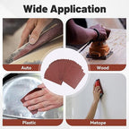 1/4 Sandpaper Sheet,4-1/2"*5-1/2" Assorted 60-80-120-180-240,50PACK