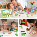 Coola Spring Craft Kit for Kids - Art and Craft DIY Early Educational Toys Suitable for Girls & Boys Pack 6 Include 2Flowers Snail Birdie Butterfly Ladybug Best Gift for Kids Age 3,4,5,6,7,8,9