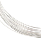 BENECREAT 23 Gauge 16 Feet Silver Square Copper Wire, Bendable Metal Craft Wire for Necklace Bracelet Making and Handmade Project