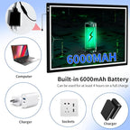 Luxjoyful A1 Extra Large Light Board for Diamond Painting,LED Rechargeable Light Pad with Built-in 6000mAh Battery,3 Color Stepless Dimming,Light Box for Tracing,Diamond Painting,Drawing,Vinyl Weeding