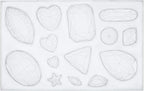 FUNSHOWCASE Assorted Gems and Cabochon Silicone Mold for Fondant Cupcake Topper Chocolate Candy Baking Epoxy Resin Casting Concrete Cement Plaster Craft, Mini