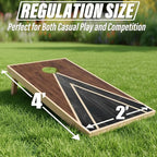 4×2FT Cornhole Board Set,Wooden Corn Hole Games for Adults Bean Bag Toss Game Set, with Corn Hole Bags Set 8,2 Cornhole Boards and a Carrying Case for Wedding/Party/Outdoor/Hiking/Yard