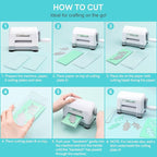 Mini Manual Die Cutting Machine, Portable Die Cut and Embossing Machine for Card Making Scrapbooking Paper Crafting Mini Die Cuts Machine Works with Dies and Folders That Are 3" Wide or Smaller
