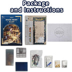 DIY Book Nook Kit,Dollhouse Booknook Bookshelf Insert Decor,3D Wooden Puzzles with LED Dust Cover,Book Nook Miniature Kit,Birthday Halloween Home Decor for Teen Adult-Magic Night Alley