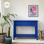 Dixie Belle Paint Company Chalk Finish Furniture Paint - Cobalt Blue (1 Gallon - 128oz) - Matte Vibrant Blue Chic Chalk Mineral DIY Furniture Paint