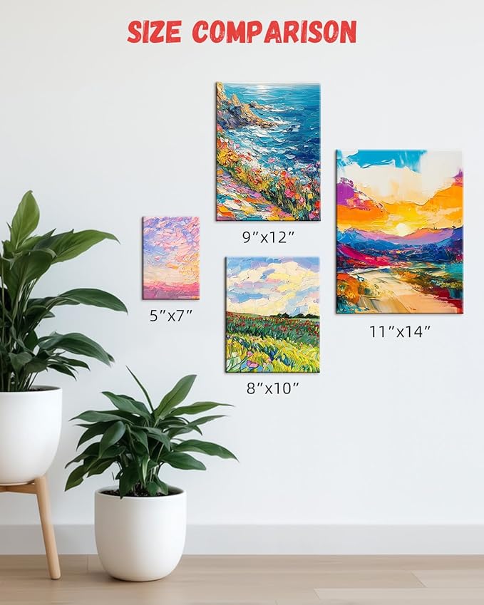 Simetufy 4 Pack 11x14 Inch Canvas Boards for Painting Blank Canvases Panels Primed Acid-Free 100% Cotton for Acrylics Oil Watercolor Tempera Paint