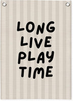 Toddler Boy Room Decor,Long Live Playtime Canvas Banner，Boy Nursery Decor Wall Hanging Banner Flag for Toddler Kids Room Nursery Playroom Bedroom 18x25 Inch