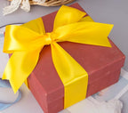 2 Inch Yellow Solid Satin Ribbon, 50 Yards Craft Fabric Ribbon for Gift Wrapping Floral Bouquets Wedding Party Decoration
