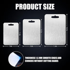 SHIRIA Cutting Board, Pure Titanium Cutting Boards For Kitchen, Double-Sided Titanium Cutting Board for Cutting Vegetables And Meat (12 * 8 in)