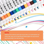 48 Color Acrylic Paint Markers - Premium Brush Tip Paint Acrylic Pens for Artists & DIY Crafters - Vibrant, Long-Lasting Markers for Rock, Ceramic, Wood, Canvas, Glass, Plastic, Calligraphy & Crafts