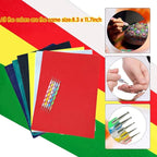 60 Sheets Carbon Transfer Paper,Tracing Paper Carbon Graphite Copy Paper with 5 Pieces Embossing Styluses Stylus Dotting Tools for Wood,Paper,Canvas and Other Art Surfaces 8.3 x 11.7 inches(6 Colors)