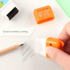 Tamaki 6 Pack Erasers for Kids, Cute Erasers with Cover and Roller, Pencil Rubber Eraser for Party Favors Gift Supplies (Model B)