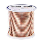 12 Gauge(2mm) Aluminum Wire 35 Yards Anodized Metal Wire for Bonsai Armature Crafting Sculpting Jewelry Craft Making Beading Floral (Copper, 12 Gauge)