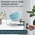 Yarn Winder, Yarn Ball Winder, Large 15 oz and Easy-to-Install Yarn Cake Winder Efficiently Make Yarn Cake, Sturdy Metal and ABS Yarn Winder for Crocheting,The Helper for Knitting Enthusiast