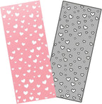 Mvchifay Cutting Dies Happy Birthday Metal Stencils Scrapbooking Tool DIY Emboss Paper Card Making (Heart Hollow frame-89x211mm)