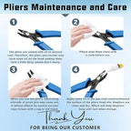 6 Pcs Jewelry Pliers Set, Include Needle Round Bent Nose Zipper Wire Cutter Jewelry PliersJewelry Making Tools for Jewelry Making Repair/Crafting/Wire Wrapping Supplies