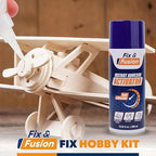 FIX & FUSION Activator Spray (13.5 Fl Oz), Instant Cure Accelerator for Cyanoacrylate (CA) Super Glue for Wood, Plastic, Rubber, Granite, and DIY & Professional, Accelerates Bonding Strength, (6 Pack)