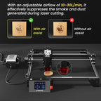 LONGER Laser Engraver Ray5 10000mW Engraver Machine DIY CNC Laser Cutter Tool for Metal Glass Wood Working Area 15.7 "x15.7" with Air Assist Rotary Roller Kit Laser