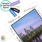 Mat Board Center, Double Mat - Acid Free, 8-ply Thickness, White Core - for Pictures, Photos, Framing (White Over Black, 11x14 for 8.5x11, Pack of 5)