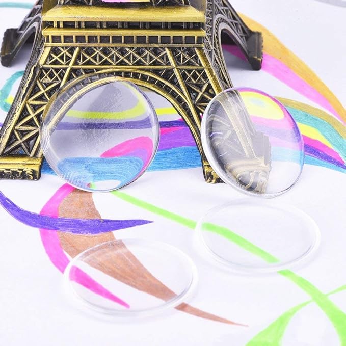 1 Inch Epoxy Stickers Craft Bottle Caps Stickers for Hair Bows Pendants Scrapbooks 100 PCS 200PCS (Clear1, Quantity:100)