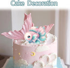 1 Pcs Vivid Ocean Theme Fish Fondant Mold, Cute Fish Candy Silicone Mold for Cake Decoration, Cupcake Toppers, Chocolate Candy Craft Dough, Chewing Gum, Resin Clay, Bath Bomb