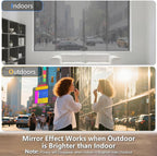 LEMON CLOUD One Way Window Privacy Film See Out Not in Reflective Mirror UV Window Cling Sun Blocking Heat Control Glare Control with Tools,29.5 Inch x 157.4 Inch