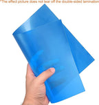uxcell 4Pcs A4 Gel Light Lighting Filter Overlay Transparent Color Correction Plastic Vinyl PVC Sheets Photography Television Blue,0.3mm