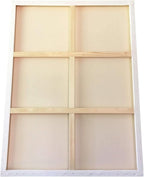 milo Stretched Artist Canvas | 60 x 72 inches | 2 Pack | 1.5” inch Thick Gallery Profile | 15 oz Primed Large Canvases for Painting, Ready to Paint Art Supplies for Acrylic, Oil