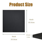 4 Pieces Adhesive Foam Padding 1/2 in Thick X 4 in X 4 in, Anti Vibration Pads, Closed Cell Foam Pads for Anti-Slip, Shock Absorption