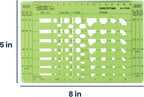 Pacific Arc Pipe Fitting Template Guide, with Pipe O.D., End Bell, Flange, and Fittings
