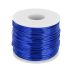 MECCANIXITY 18 Gauge Anodized Aluminum Craft Wire Bendable Bonsai Training Wire 492 Feet 1mm for Sculpting Crafts Wreath Floral Beading Jewelry Making, Dark Blue