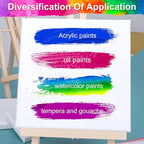 4 Packs Square Canvases for Painting with 4"x 4", 6"x 6", 8"x 8", 10"x 10", Painting Canvas for Oil & Acrylic Paint