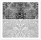 CHGCRAFT Leather Cracks Polymer Clay Texture Sheets Alligator Leather Flaw Silicone Texture Stamp Clay Modeling Pattern Pad Texture Sheets for Polymer Clay Making Earrings Jewelry