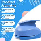 Paper Punch, 3 inch Circle Hole Punches, Circle Paper Puncher, Large CirclePunch, Large Hole Puncher, CirclePunches for Paper Crafts, CraftPunch, Shape HolePunch, 3 inch PaperPunch for Cardstock