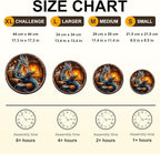 Wooden Puzzles for Adults, Dragon Family Night Reading Wooden Jigsaw Puzzle 450 PCS Unique Shape Wood Puzzle Adult, 3D Visual Effect Flat Puzzle Birthday Family Games (XL-17.3 * 17.3in)