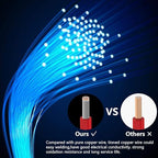Fermerry 24 AWG Stranded Wire Spool 25ft Each 6 Colors Flexible 24 Gauge Silicone Hook up Wire Kit Electrical Tinned Copper Wire