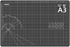 DIYSELF Cutting Mat 12in×18in, Cutting Mats for Crafts, Self Healing Cutting Mat A3, Cutting Mat for Sewing, Fabric Cutting Mat Double Side, Craft Mat for Desktop, Rotating Cutting Mats for Quilting