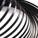 Fashewelry 32.8Ft 5mm Aluminum Flat Wire Black Bendable Metal Craft Wire Strip for Bezel Sculpting Armature Jewelry Making Gem Metal Wrap