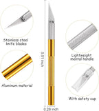 15 Pack Exacto Knife Set, Hobby Knife, Back to School Supplies Craft Knifes Kit for Art, Carving, DIY, Scrapbooking, Art, Cutting, Stencil(Muliticolor)