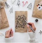 Small Stencils for Painting on Wood Reusable, 3 Inch Reusable Stencil for Craft Ornament Paint Template Stencils for Wall Card Rock Wood Signs Coasters Canvas Home Decor (Christmas)