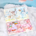 PET Tape Set for Journaling,6 Rolls Cloud Theme Washi Tape Stickers for Scrapbook Supplies,Notebook,Photo Album,Junk Journal,DIY Crafts(Fig. High in The Clouds)