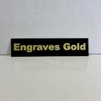 Blank Metal Plates for Laser Engraving - 4 Pack | Aluminum Sheets 0.020" Thick | CO2, Diode, Fiber Laser Compatible | Multiple Sizes & Colors (Black (engraves gold), 2x6.25 inch)