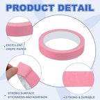 MECCANIXITY Masking Tape 0.7 Inch x 21 Yard Painter's Tape Pink Paint Tapes for DIY Crafts Arts Drawing Decoration Labeling Car Painting Artist Teachers, Pack of 6