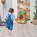 Bean Bag Toss Game for Kids/Double-Sided Foldable Cornhole Board/Backyard Beach Yard Outdoor Toys for Kids Ages 4-8/5-Second Setup/Party Supplies for Kids