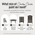 Chalky Chicks All-in-One Chalk Paint for Furniture or Cabinet - 4 Fl Oz - Matte Finish Lava Cake (Dark Brown) for Metal, Wood Furniture Paint - No Sanding All-in-One for Home Decor & Crafts, USA Made