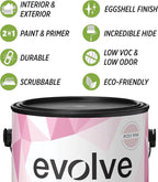 EVOLVE Paint & Primer: Environment-friendly, Low Sheen with One-coat Coverage for Interior & Exterior surfaces (Posy Pink, 1-Gallon)